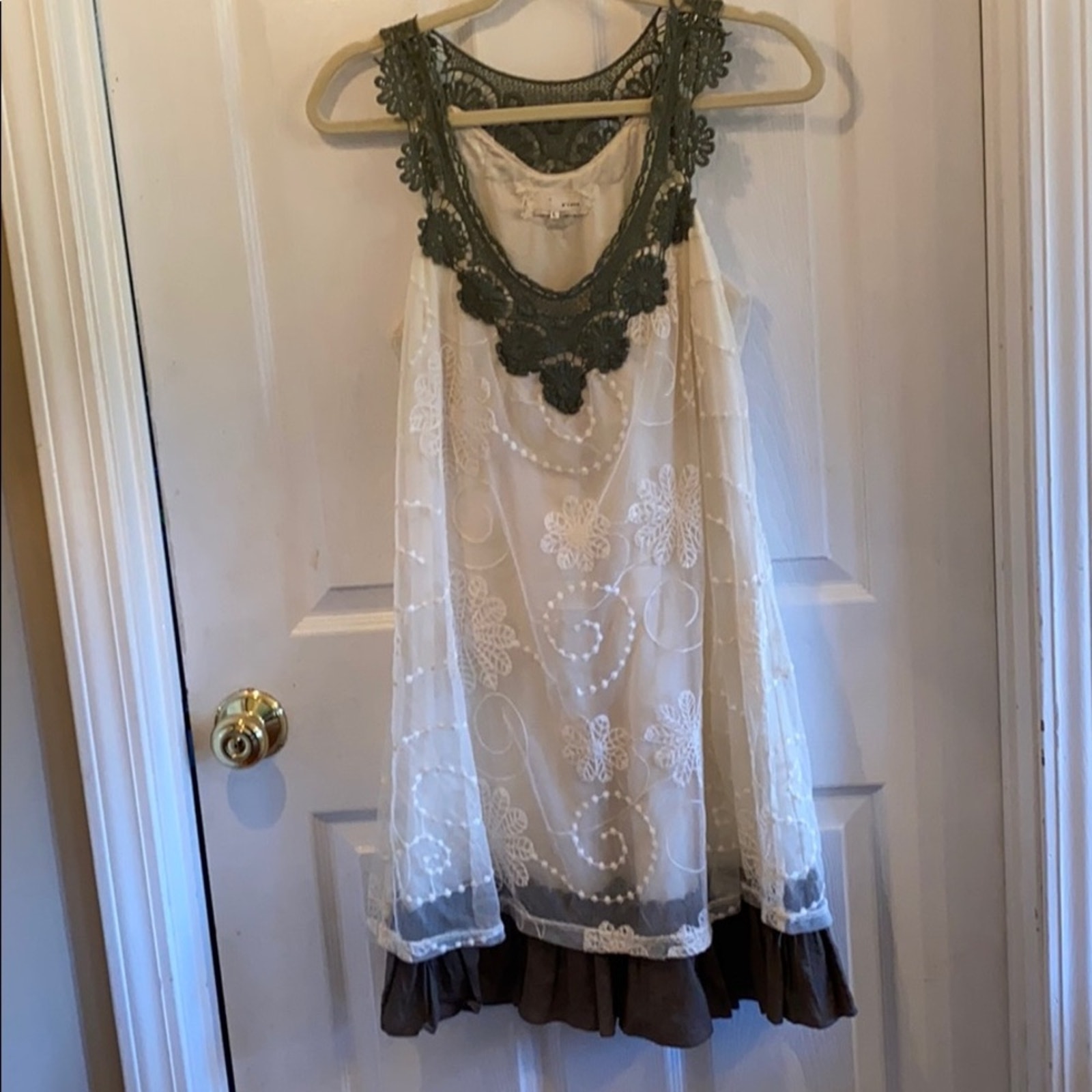 Areve L Lace And Crochet Dress